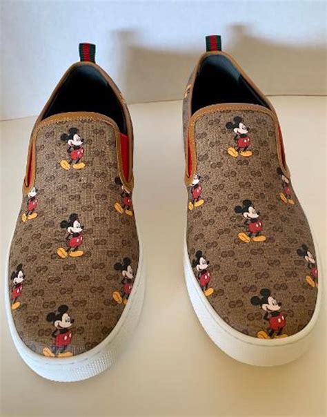 gucci mickey mouse shoes slip ons|Gucci Mickey Mouse shoes toddler.